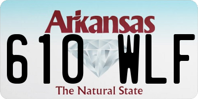 AR license plate 610WLF