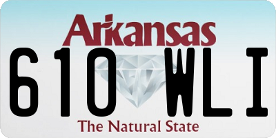 AR license plate 610WLI