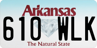 AR license plate 610WLK