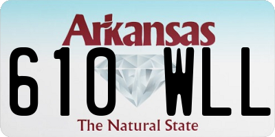 AR license plate 610WLL