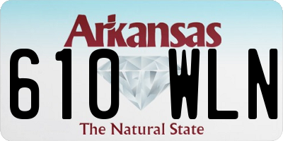 AR license plate 610WLN