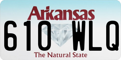 AR license plate 610WLQ