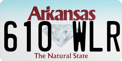 AR license plate 610WLR