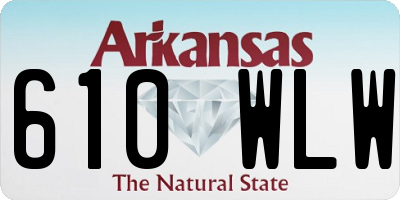 AR license plate 610WLW