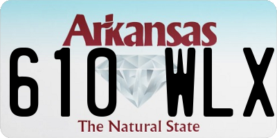 AR license plate 610WLX