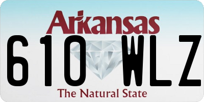 AR license plate 610WLZ