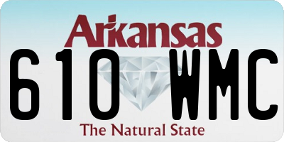 AR license plate 610WMC