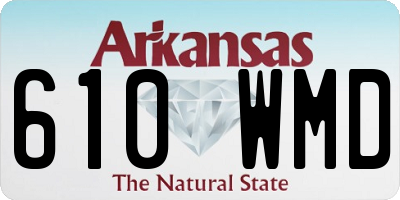 AR license plate 610WMD