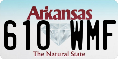 AR license plate 610WMF