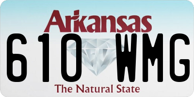 AR license plate 610WMG