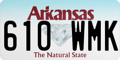 AR license plate 610WMK