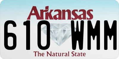 AR license plate 610WMM