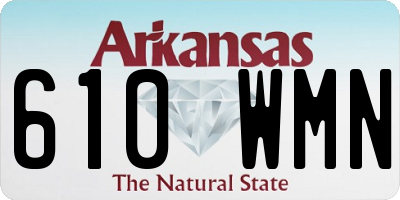 AR license plate 610WMN