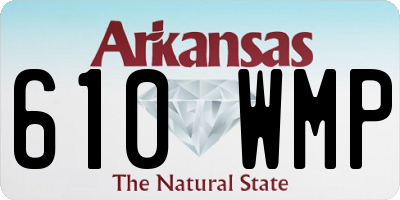 AR license plate 610WMP