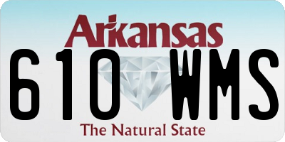 AR license plate 610WMS