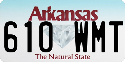 AR license plate 610WMT