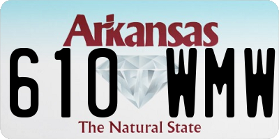 AR license plate 610WMW
