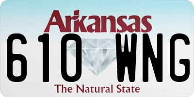 AR license plate 610WNG