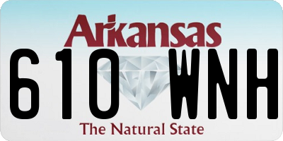 AR license plate 610WNH