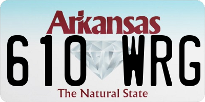AR license plate 610WRG