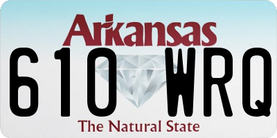 AR license plate 610WRQ