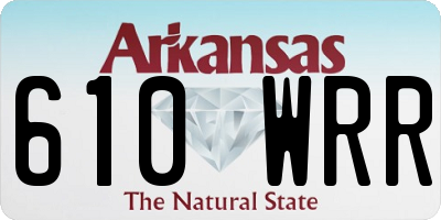 AR license plate 610WRR