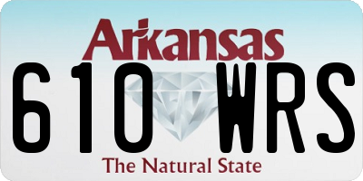 AR license plate 610WRS