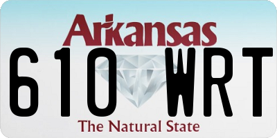 AR license plate 610WRT