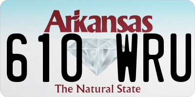 AR license plate 610WRU