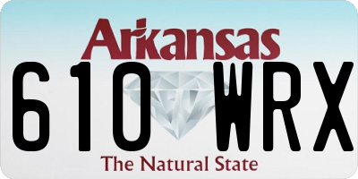 AR license plate 610WRX