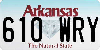 AR license plate 610WRY
