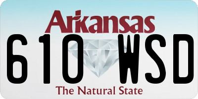 AR license plate 610WSD