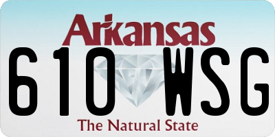 AR license plate 610WSG