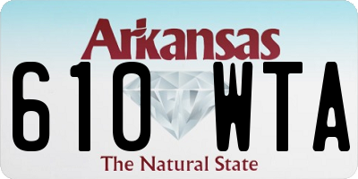 AR license plate 610WTA