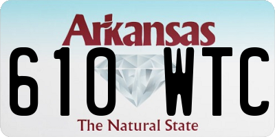 AR license plate 610WTC