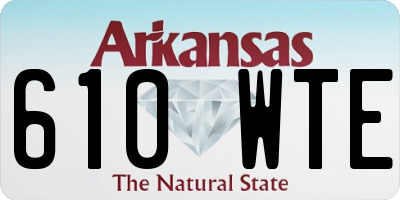 AR license plate 610WTE