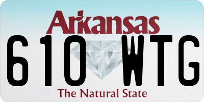 AR license plate 610WTG
