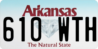 AR license plate 610WTH