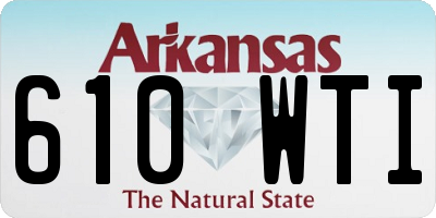 AR license plate 610WTI