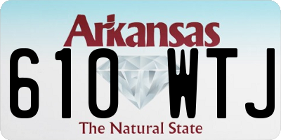 AR license plate 610WTJ