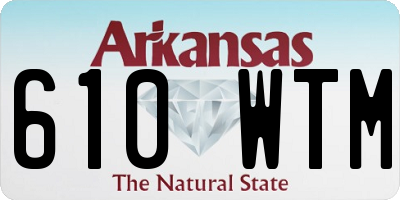 AR license plate 610WTM