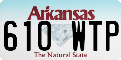 AR license plate 610WTP
