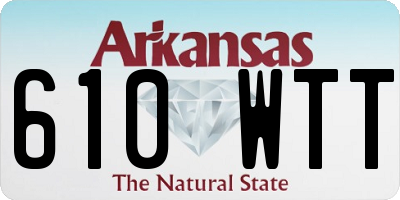 AR license plate 610WTT