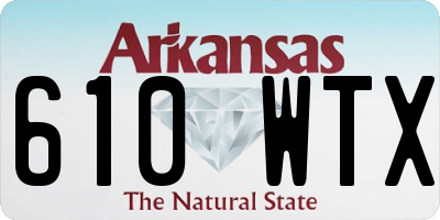 AR license plate 610WTX