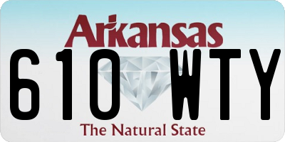 AR license plate 610WTY