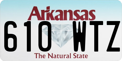 AR license plate 610WTZ