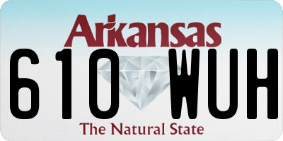 AR license plate 610WUH