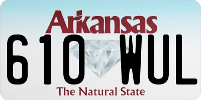 AR license plate 610WUL