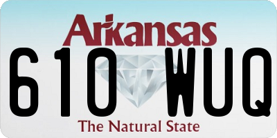 AR license plate 610WUQ