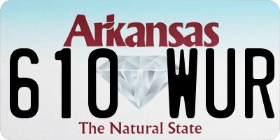 AR license plate 610WUR